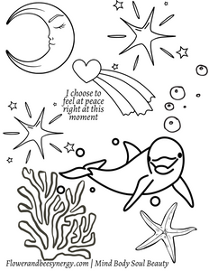 Ocean Serenity Edition: Color Your Soul Coloring Sheet